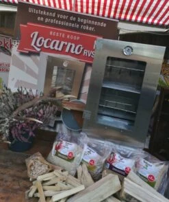 2-L Home & Garden XL Rookoven - RVS - 80x40x28 Cm - 3 Etages -Barbecue Serie Winkel 1009x1200