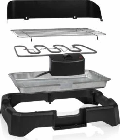 Tristar BQ-2824 Elektrische Barbecue - Tafel BBQ 34,5 X 23 Cm - Regelbare Thermostaat - 2000 Watt - Zwart -Barbecue Serie Winkel 1026x1200