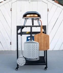 Ooni - Tafel - Medium - Pizza Tafel - 60x80x 90cm - RVS - Zwart -Barbecue Serie Winkel 1035x1200