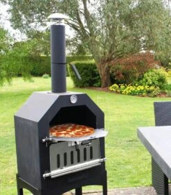 Merkloos MaxxGarden Pizza Oven - Smoker Barbecue Houtskool 45 X 65 X 158cm -Barbecue Serie Winkel 1053x1200
