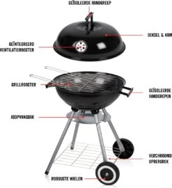 BBQ Collection Houtskoolbarbecue - Kogelbarbecue 45 X 60 Centimeter - Ronde Barbecue - Barbecue Op Wielen - Zwart - Metaal 25 BBQ Collection Houtskoolbarbecue - Kogelbarbecue 45 X 60 Centimeter - Ronde Barbecue - Barbecue Op Wielen - Zwart - Metaal -Barbecue Serie Winkel 1098x1200