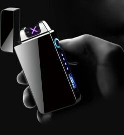 Merkloos Cuberna Elektrische Plasma USB Aansteker Met Batterij Indicator Ice Black - Wind En Storm Bestendig - Geschikt Voor Kaarsen, Vuurwerk, Sigaretten En BBQ 10 Merkloos Cuberna Elektrische Plasma USB Aansteker Met Batterij Indicator Ice Black - Wind En Storm Bestendig - Geschikt Voor Kaarsen, Vuurwerk, Sigaretten En BBQ -Barbecue Serie Winkel 1099x1200