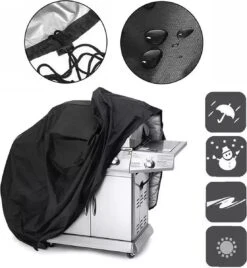 TammaT - BBQ Hoes - Waterdichte Beschermhoes - UV Bescherming - Maat L 170 X 61 X 117 Cm - Met Trekkoord -Barbecue Serie Winkel 1107x1200