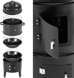 Merkloos Monzana Barbecue-ROKER-Grill-Oven -Barbecue Serie Winkel 1142x1200 1