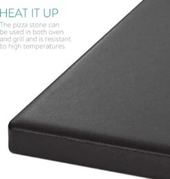 Navaris Pizzasteen XL Voor Oven En Barbecue - Rechthoekige Pizzaplaat 38 X 30 Cm - Inclusief Receptenboek - Keramisch Geglazuurd - Zwart -Barbecue Serie Winkel 1142x1200 4