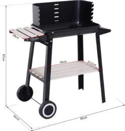 Verrijdbare Barbecue – Houtskool/Briketten - Verstelbare Grillplaat – Houten Tafel – Winscherm – Gewicht 5.9kg 19 Verrijdbare Barbecue – Houtskool/Briketten - Verstelbare Grillplaat – Houten Tafel – Winscherm – Gewicht 5.9kg -Barbecue Serie Winkel 1150x1200