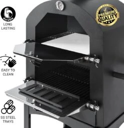 MaxxGarden Pizza Oven - Smoker Barbecue Op Hout, Houtskool Of Pellets - 45 X 65 X 158cm -Barbecue Serie Winkel 1162x1200 1