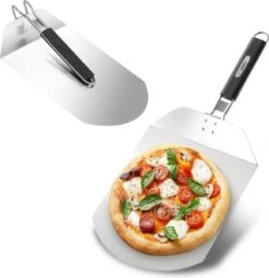 Bighorn Pizzaschep Voor BBQ En Oven-Inklapbare Handgreep -Pizzasnijder- Edelstaal -geschikt Als Broodschep En Ovenschep - SRPT01 -Barbecue Serie Winkel 1163x1200 4