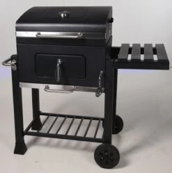 Houtskool BBQ Op Wielen + Tafel | Mat Zwart - X86000060 -Barbecue Serie Winkel 1190x1200