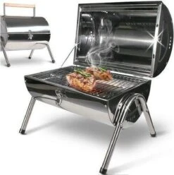 BBQ Collection Houtskoolbarbecue - Cilinder - Chroom -Barbecue Serie Winkel 1197x1200 1