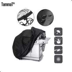 TammaT - BBQ Hoes - Waterdichte Beschermhoes - UV Bescherming - Maat L 170 X 61 X 117 Cm - Met Trekkoord -Barbecue Serie Winkel 1198x1200 14