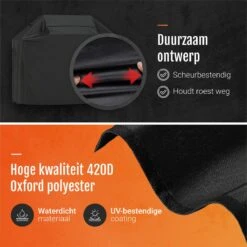 GrillX Barbecue Hoes - 170 X 61 X 117cm - BBQ Hoes Waterdicht - Beschermhoes Inclusief Trekkoord - BBQ Accesoires -Barbecue Serie Winkel 1198x1200 5