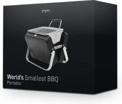 Mikamax Draagbare Mini BBQ - Barbecue - 's Werelds Kleinste Barbecue - Past In Je Broekzak - 18 × 6 × 15,5 Cm - 714 Gram - Mat Zwart -Barbecue Serie Winkel 1200x1023