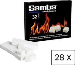 Samba Aanmaakblokjes Wit - Kerosine - 896 Stuks - Omdoos 11 Samba Aanmaakblokjes Wit - Kerosine - 896 Stuks - Omdoos -Barbecue Serie Winkel 1200x1038