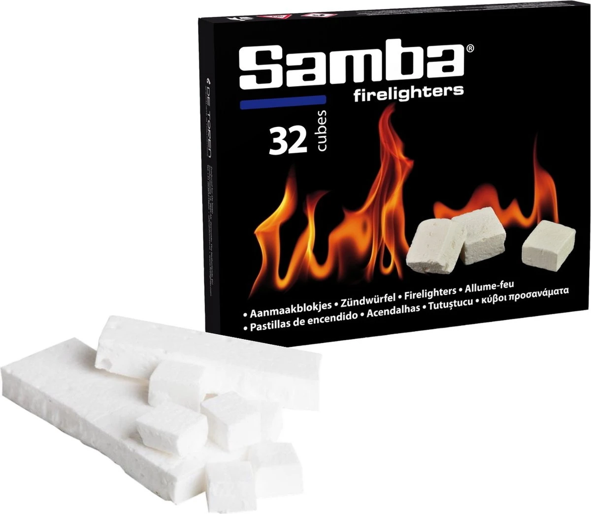 Samba Aanmaakblokjes Wit - Kerosine - 896 Stuks - Omdoos 1 Samba Aanmaakblokjes Wit - Kerosine - 896 Stuks - Omdoos