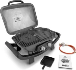 Burnhard Draagbare 2-Branders Gasbarbecue - Afdekhoes - BBQ Wayne -Barbecue Serie Winkel 1200x1099