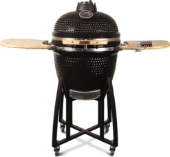 Patton - Kamado 21" - Premium Black - Keramische Barbecue - Incl. Bluetooth Kerntemperatuurmeter - LED Verlichting - Large - Compleet - Zwart -Barbecue Serie Winkel 1200x1111