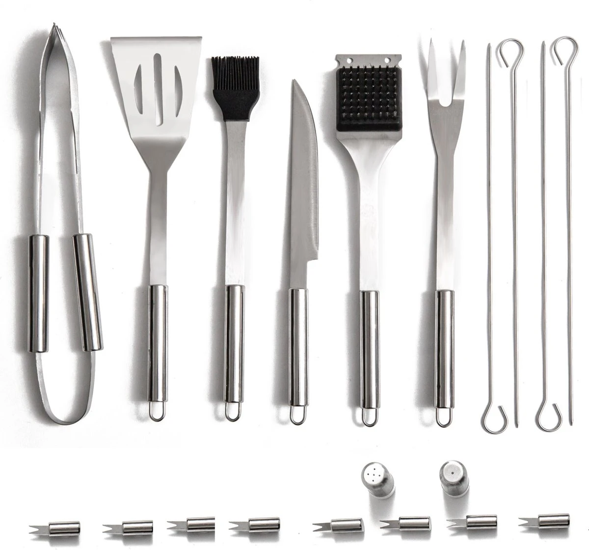 Bbq Accesoires – Bbq Gereedschap – Bbq Set – 22 Delig – RVS 8 Bbq Accesoires – Bbq Gereedschap – Bbq Set – 22 Delig – RVS - Afbeelding 8