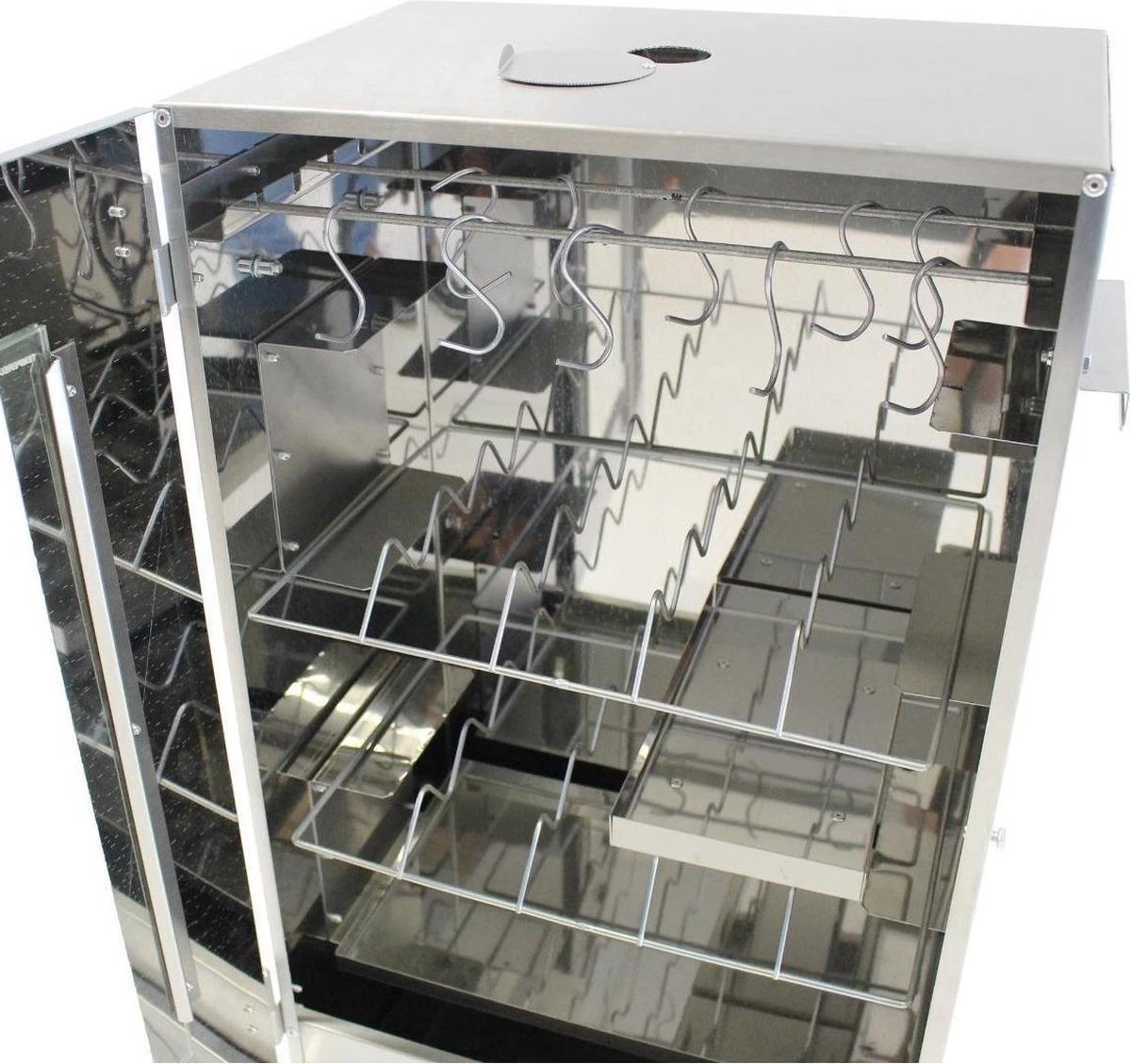 Kynast Exklusiv - Rookoven - Met 3 Etages - Metaal - Grijs 3 Kynast Exklusiv - Rookoven - Met 3 Etages - Metaal - Grijs - Afbeelding 3