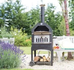 Merkloos MaxxGarden Pizza Oven - Smoker Barbecue Houtskool 45 X 65 X 158cm -Barbecue Serie Winkel 1200x1134