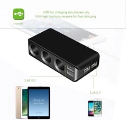 WiseGoods - Premium Auto Sigarettenaansteker Splitter - 4 Poorten USB - Autolader USB - Autolader Splitter - 12V Splitter -Barbecue Serie Winkel 1200x1135 1