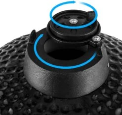 Patton - Kamado 21" - Premium Black - Keramische Barbecue - Incl. Bluetooth Kerntemperatuurmeter - LED Verlichting - Large - Compleet - Zwart -Barbecue Serie Winkel 1200x1137 1