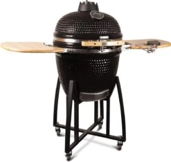 Patton - Kamado 21" - Premium Black - Keramische Barbecue - Incl. Bluetooth Kerntemperatuurmeter - LED Verlichting - Large - Compleet - Zwart -Barbecue Serie Winkel 1200x1139