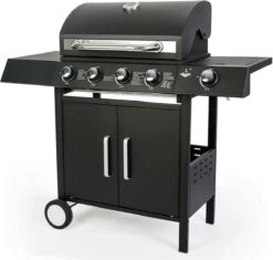 El Fuego San Angelo 4.1 Gasbarbecue - 5 Branders - Zwart -Barbecue Serie Winkel 1200x1143 1