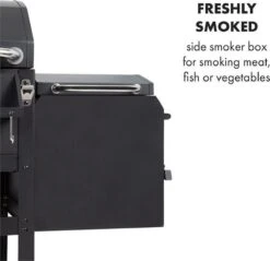 Klarstein Kingsville Double Barbecue - Houtskool- En Gasbarbecue - Smoker BBQ - Inclusief Deksels En Thermometer - Met 2 Roosters - Zwart 18 Klarstein Kingsville Double Barbecue - Houtskool- En Gasbarbecue - Smoker BBQ - Inclusief Deksels En Thermometer - Met 2 Roosters - Zwart -Barbecue Serie Winkel 1200x1161