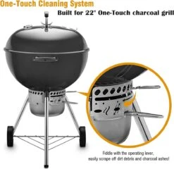 One-Touch-reinigingssysteemkit Voor 57 CM Kogel BBQ , Geschikt Als Vervanging In Diverse Weber Kogel BBQ's -Barbecue Serie Winkel 1200x1165 2