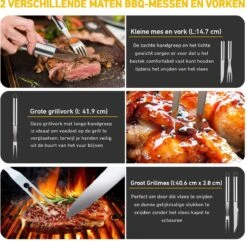 Saveur Royal® 35-delige Barbecue Gereedschapset In Roestvrij Staal - BBQ Grill Set Met Draagtas - Barbecuegerei-sets - Barbecue Accessoires Gereedschap - 35-delig -Barbecue Serie Winkel 1200x1170 3