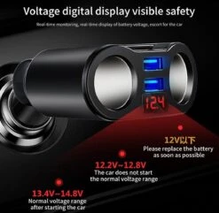 Auto Sigarettenaansteker Splitter - USB Ingang Auto - 2 Sigaretten Aansluitingen - Autolader -Barbecue Serie Winkel 1200x1171