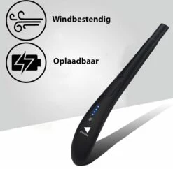 Oplaadbare Lange Elektrische Aansteker - Zwart - Duurzame Plasma Aansteker - Inclusief Cadeauverpakking - BBQ - Kaarsen -Barbecue Serie Winkel 1200x1178