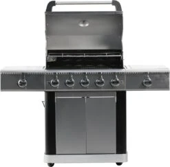 Gasbarbecue En Grill - 5 + 1 Branders + 1 Infrarood Zijbrander - Buitenkeuken - Edelstaal BBQ -Barbecue Serie Winkel 1200x1182 3