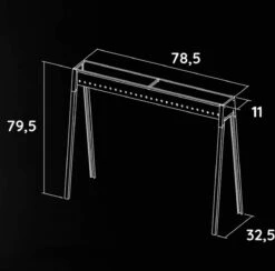 Spiedini Saté-bbq Bali 80 - Saté Houtskoolbarbecue Met Horizontaal Rooster - 80 Cm Lang, 11 Cm Breed - Materiaal: Gealuminiseerd Ijzer -Barbecue Serie Winkel 1200x1185