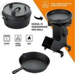 Dutch Mountains Gietijzeren Pannenset 7-delig - Dutch Oven – Braadpan - Grillpan - Hapjespan - Kookset In Houten Transportkist - Deksellifter - Brander 15 Dutch Mountains Gietijzeren Pannenset 7-delig - Dutch Oven – Braadpan - Grillpan - Hapjespan - Kookset In Houten Transportkist - Deksellifter - Brander -Barbecue Serie Winkel 1200x1185 3
