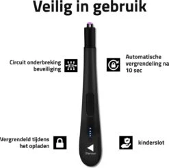 Oplaadbare Lange Elektrische Aansteker - Zwart - Duurzame Plasma Aansteker - Inclusief Cadeauverpakking - BBQ - Kaarsen -Barbecue Serie Winkel 1200x1190 2