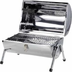BBQ Collection Houtskoolbarbecue - Cilinder - Chroom -Barbecue Serie Winkel 1200x1193