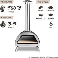 Burnhard Pizzaoven Voor Buiten - Nero -Barbecue Serie Winkel 1200x1197 2