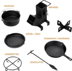 Dutch Mountains Gietijzeren Pannenset 7-delig - Dutch Oven – Braadpan - Grillpan - Hapjespan - Kookset In Houten Transportkist - Deksellifter - Brander 12 Dutch Mountains Gietijzeren Pannenset 7-delig - Dutch Oven – Braadpan - Grillpan - Hapjespan - Kookset In Houten Transportkist - Deksellifter - Brander -Barbecue Serie Winkel 1200x1197 6