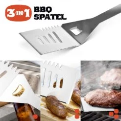 Squago BBQ Accesoires XXL Set Met Schort - Gereedschap - Gereedschapset Tang Borstel Mat -Barbecue Serie Winkel 1200x1198 5
