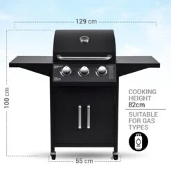 MaxxGarden Gas Barbecue - 3 Branders - Incl. Gratis BBQ Set -Barbecue Serie Winkel 1200x1200 1