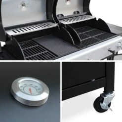 Alice's Garden Houtskool Barbecue - Grilloppervlak (LxB) 41 X 44 Cm - Gas En Houtskool - 3 Branders - Marsac Zwart -Barbecue Serie Winkel 1200x1200 10