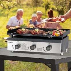 Bighorn Plancha Grill - Gasbarbecue – Tabletop – Draagbaar – 3 Branders -Barbecue Serie Winkel 1200x1200 105