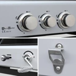 Alice's Garden Houtskool Barbecue - Grilloppervlak (LxB) 41 X 44 Cm - Gas En Houtskool - 3 Branders - Marsac Zwart -Barbecue Serie Winkel 1200x1200 11