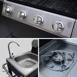 Alice's Garden Gas BBQ D'Artagnan - Zwart - 5 Branders - Buitenkeuken -Barbecue Serie Winkel 1200x1200 116