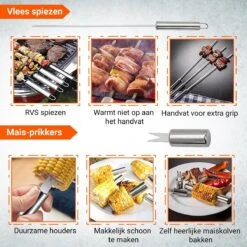 BBQ Accesoires Gereedschapset Koffer Set Tang Borstel Schort Barbecue Dagdeals - Chef Cook BBQ Accessoires Set 14 BBQ Accesoires Gereedschapset Koffer Set Tang Borstel Schort Barbecue Dagdeals - Chef Cook BBQ Accessoires Set -Barbecue Serie Winkel 1200x1200 166