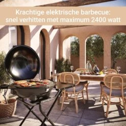 SUNTEC Elektrische BBQ 9493 - Geschikt Voor Buiten Als Tafelbarbecue Of Staande Barbecue - Barbecue Voor Balkon, Terras, Tuin En Camping - Elektrisch Barbecueën Met Max. 2400 Watt - Mobiel Onderstel -Barbecue Serie Winkel 1200x1200 196