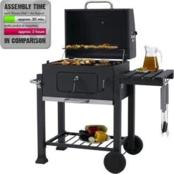 Tepro Toronto Click Barbecue Bbq Houtskool - Grilloppervlak (LxB) 56 X 42 Cm - Met Thermometer In De Deksel - RVS - Houtskoolbarbecue -Barbecue Serie Winkel 1200x1200 198