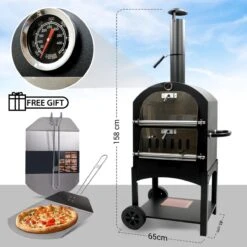 MaxxGarden Pizza Oven - Smoker Barbecue Op Hout, Houtskool Of Pellets - 45 X 65 X 158cm -Barbecue Serie Winkel 1200x1200 208